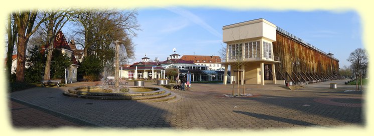 Bad Rothenfelde - Eingang zum Konzertgarten und alte Saline