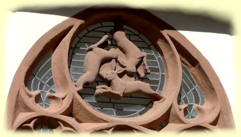 Drei Hasen-Fenster in Paderborn