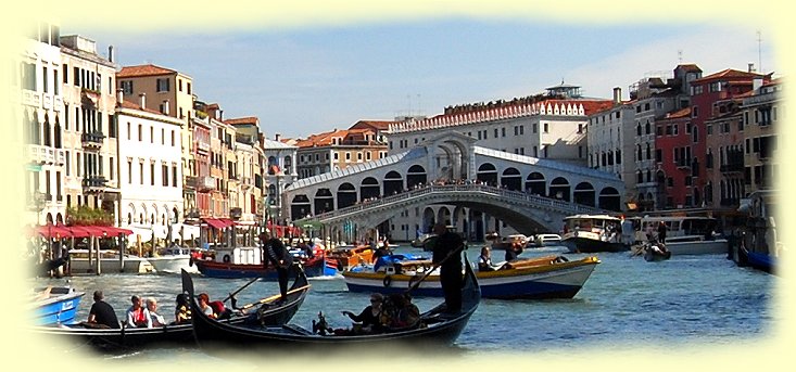 Venedig - Canal Grande -Rialto-Brcke