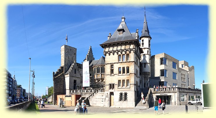 Antwerpen - Burg Steen am Scheldeufer