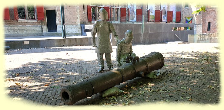 Middelburg - Skulptur die Enthllung