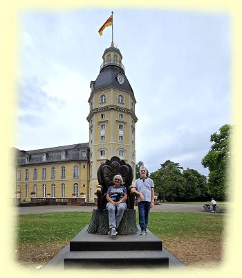 Karlsruhe - markgr�fliche Thron