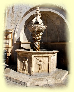 Dubrovnik - Kleiner Onofrieo-Brunnen