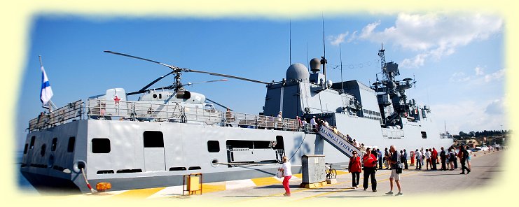 Korfu - Kriegsschiff Admiral Grigorowitsch