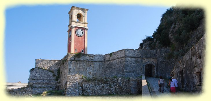 Korfu - alte Festung -  venezianischer Glockenturm
