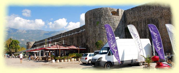 Budva - Stadtmauer
