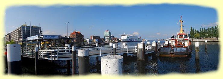 Kiel - Hrnbrcke - Rundumblick auf die Hafenspitze