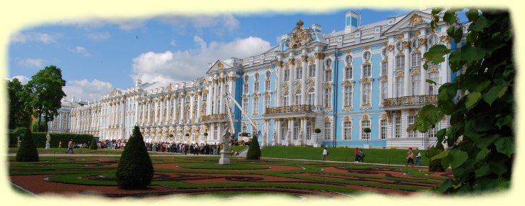 St. Petersburg - Katherinen-Palast im 25 km entfernten Puschkin
