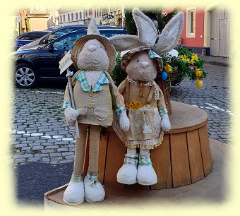 Edenkoben 2026 - Osterhasen-Deko