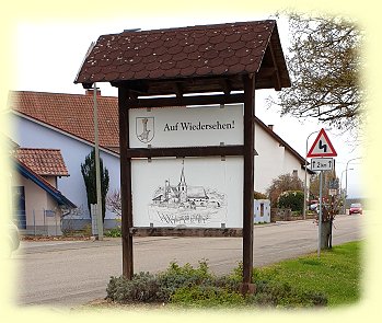 Geinsheim - Ortsausgangsschild
