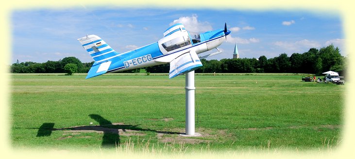 Flugplatz-Skulptur