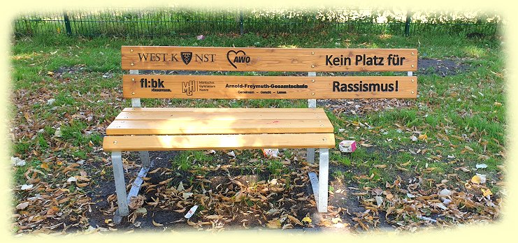 Bank - Kein Platz fuer Rassismus