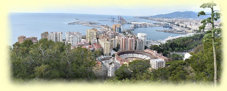 Malaga-Blick aufs Meer