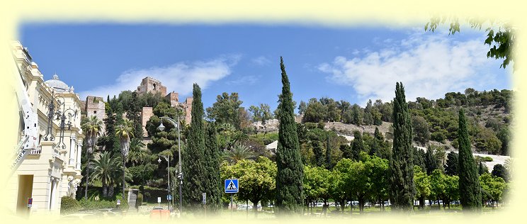 Malaga-Blick zur Festung Alcazaba