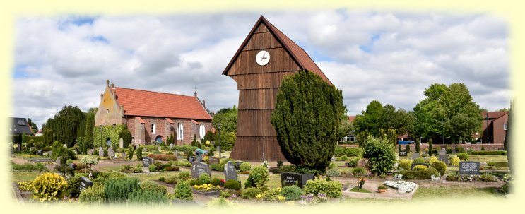 Edewecht -St.-Nikolai-Kirche mit hlzernem Glockenturm