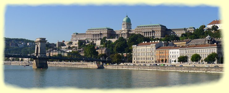 Budapest - Burgpalast und Kettenbrcke