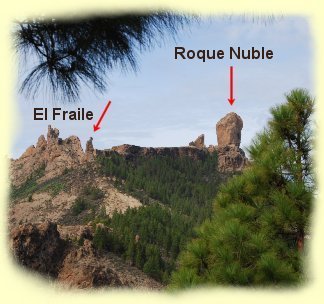 Roque Nuble rechts - El Fraile - der Mnch links 1