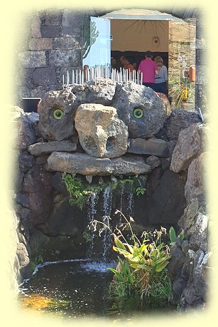 Jardin de Cactus - Wasserfall