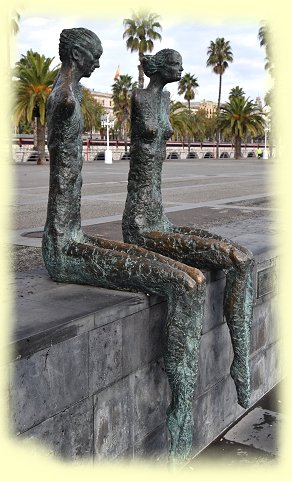 Barcelona -  Bronzefigur La Parella