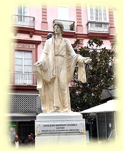 Cadiz - Statue von Lucio Juni Moderato Columella