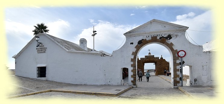 Cadiz 2018 - Eingang zum Strand La Caleta