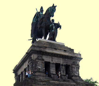 Koblenz - Denkmal fr Kaiser Wilhelm