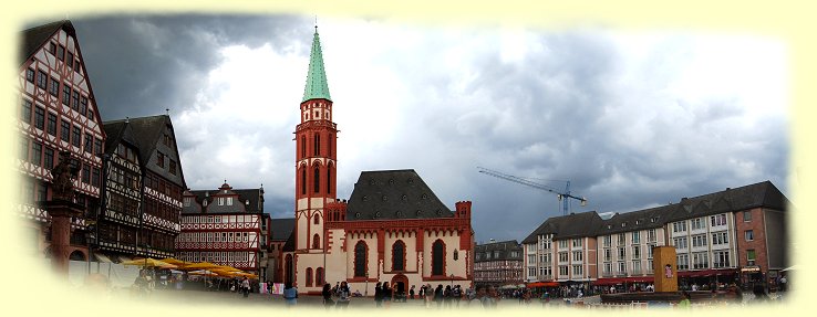 Frankfurt - Rmerberg mit Nikolaikirche