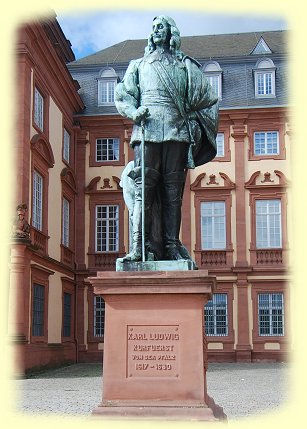 Mannheim - Denkmal Kurfrsten Karl-Ludwigg