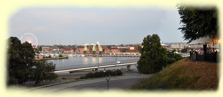 Stettin -  Blick ber die Oder